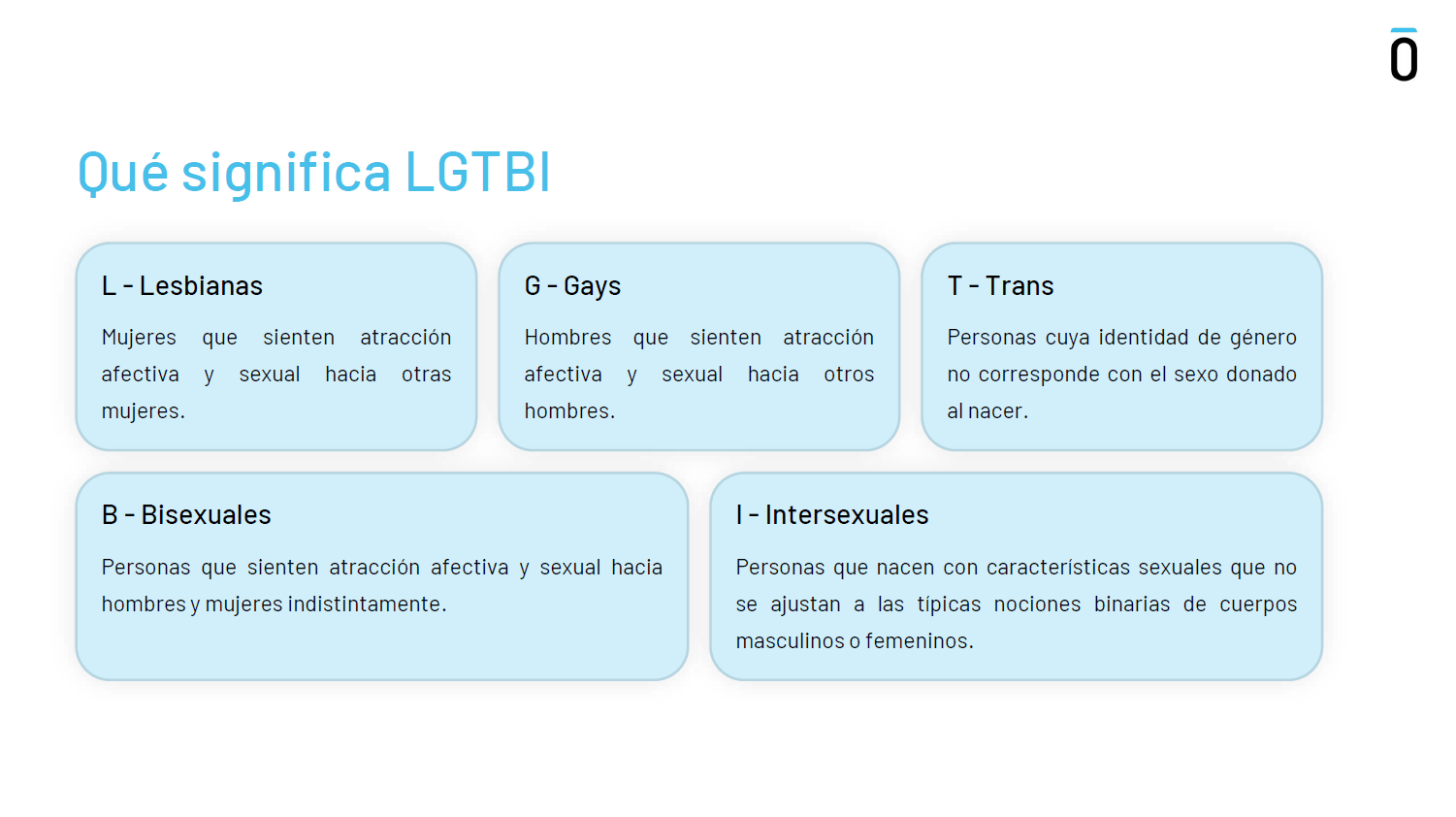 4. ¿Qué significa LGTBI?